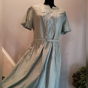 Vintage 60s lightweight linen dress L/XL